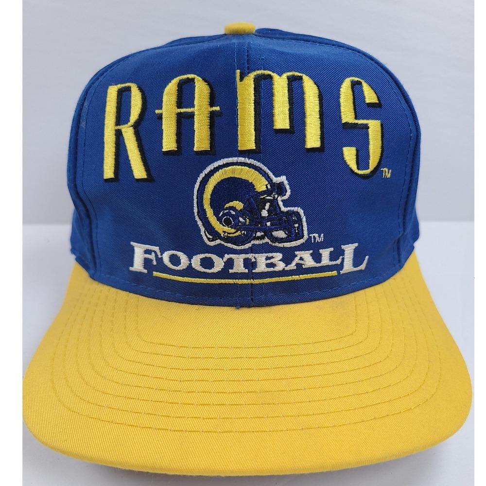 Vintage Logo 7‎ Los Angeles Rams NFL Snapback Hat 90s Retro Sportswear Football